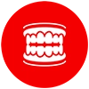 Dentist fitting custom dental dentures for a comfortable, natural-looking smile