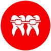 Orthodontist examining a patient's teeth before braces treatment