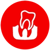 Patient receiving oral surgery treatment at a modern dental clinic