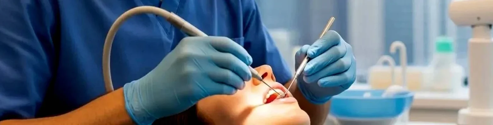 Dental office staff checking a patient's Medicaid managed care plan in Brooklyn